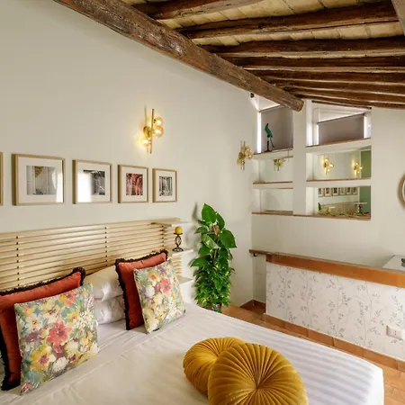 アパート Rooftop Boho Loft Spanish Steps ローマ